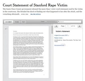 Court Statement of Stanford Rape Victim